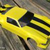 A McAllister Camaro airbrushed to look like "BumbleBee" from the Transformers movie.  This is Faskolor's metallic yellow.  Awesome color paint!  I did this for a local racer who will use it for Vintage Trans Am racing.