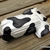 Well, I've never done one of these before!  Its a body for a Tamiya "Tumbling Bull" Wheelie Tractor.  Pretty cool.  We went with the dairy cow spots, but carbon fiber look.  Kewl.  Pearl White Faskolor.