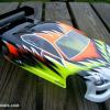 ProtoForm LTC-R racing body.  Done with white, chrome, neons and metallic black Faskolor.  Sold to a local racer.  Good I get to see it run!