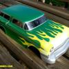 Parma's 56 NOMAD.  What an aweome real life car this was!  We wanted to give it a 50's hot rod feel, thus the flames.  This is the 200mm body from Parma.  Faskolor paints and Createx paints.
