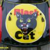 Here's a close up of the Black Cat logo on the hood.  Now that I've painted one, I can definately paint two!  Let me know if you want your own Black Cat!