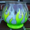 I wanted to try out a color/flames idea.  Donation bowl for charity where I work.  :)