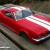 1966 Mustang Fastback.  Simple, clean and RED!  I tried to eliminate the use of as many decals as possible on this HPI body.  So, the stripes are paint along with window trim and bumpers.  Great lines on this classic pony car body!
