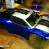 This is one of the new Durango DESC210 bodies.  I really like this design.  Very tough looking.  The racer I painted it for chose the colors and I did the scheme for him.  A little faux carbon fiber.  The blue looks amazing in person!