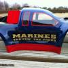 Side View of this cool "MARINES" body.  Everything you see is painted.  No decals.  