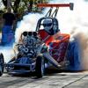 Buddy Hull in action on the drag strip!  Yep, that white helmet needs some paint!