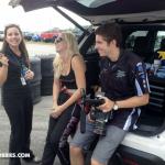 Courtney and some of her coworkers/friends.  Testing at the track is exciting for all involved.  