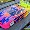 This is my Associated TC5 touring car chassis with a Protoform LTC-R body on it.  I run it in the 17.5 brushless class.  See my airbrushing page for more bodies I've done.