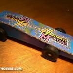 Yes, its a Hanna Montana car!  How else was I going to get my daughter excited about the Derby?  :)