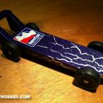 It was FAST!  This was created for the Brownsburg Motorsports Celebration Pinewood Derby.  You can find more information on this great event at www.BrownsburgRacing.com.